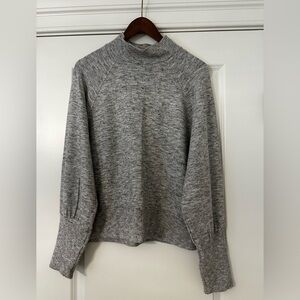 Maeve Gray Mockneck Sweater